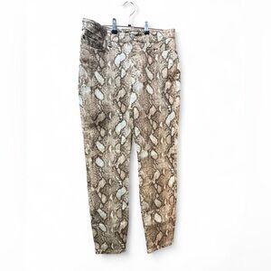 Ralph Lauren Brown Snake Print Pants